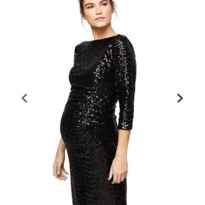 Sequin maternity dress